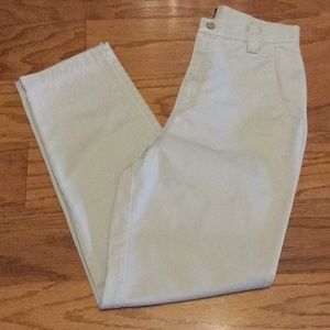 Lee’s Casual Jeans Size 8 Straight Leg Cream Color Vintage